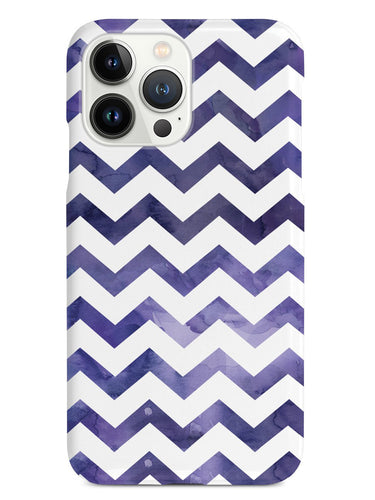 Watercolor Chevron Pattern - Indigo Case