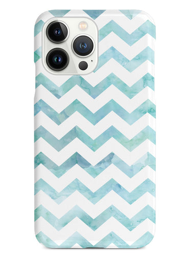 Watercolor Chevron Pattern - Light Blue Case