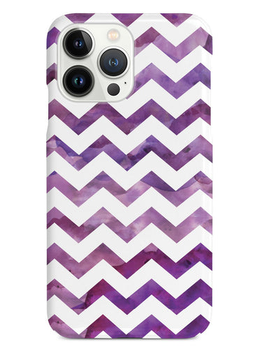 Watercolor Chevron Pattern - Purple Case