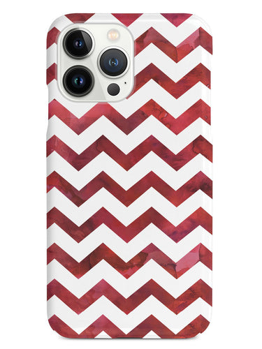 Watercolor Chevron Pattern - Red Case