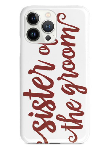 Sister of the Groom - Crimson Red Case