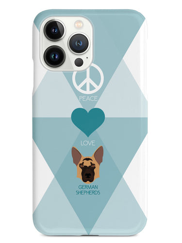 Peace, Love & German Shepherds Case