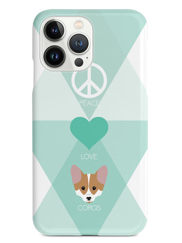 Peace, Love & Corgis Case