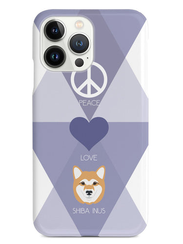 Peace, Love & Shiba Inus Case