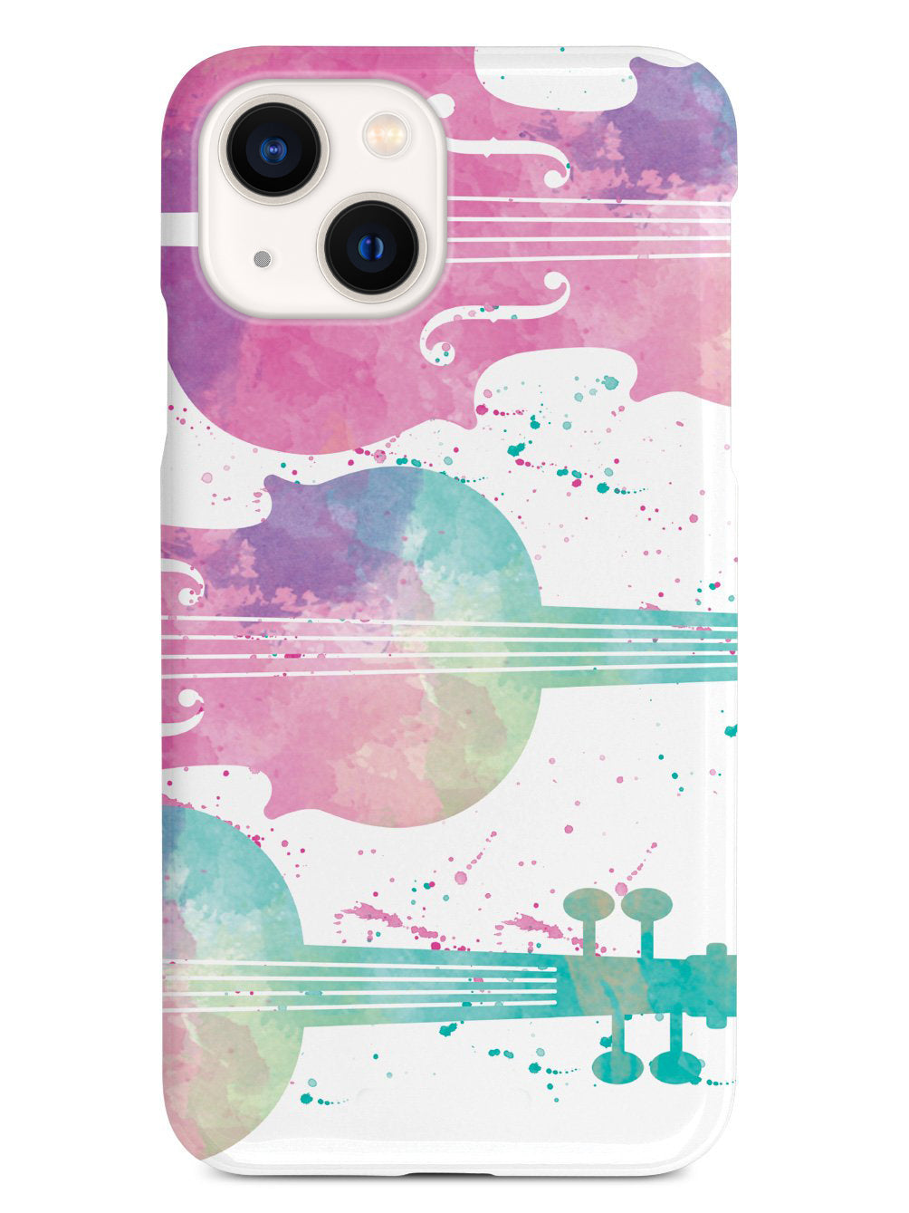 String Instrument Silhouette - Watercolor Case