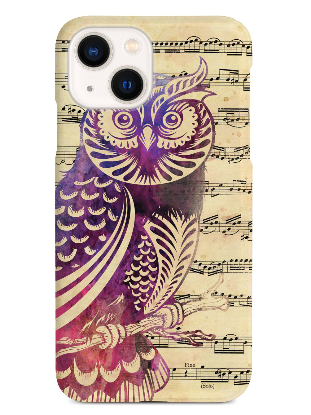 Owl and Music Notes Case