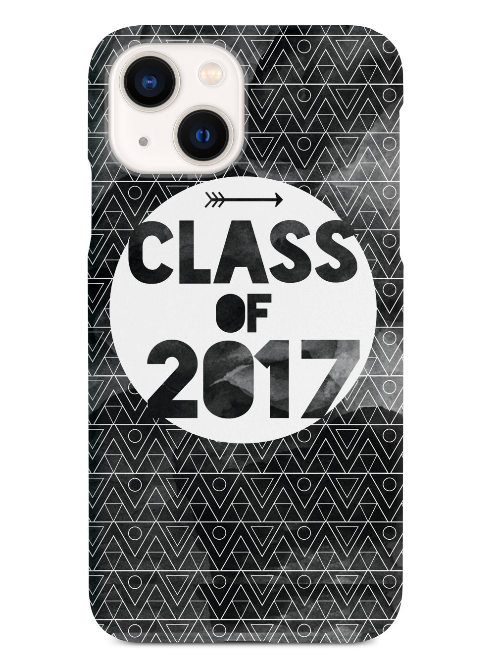 Class of 2017 - Black Watercolor Case
