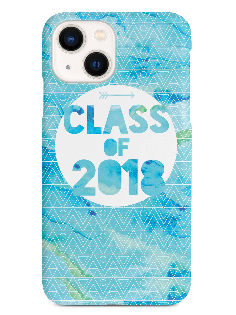 Class of 2018 - Blue Watercolor Case