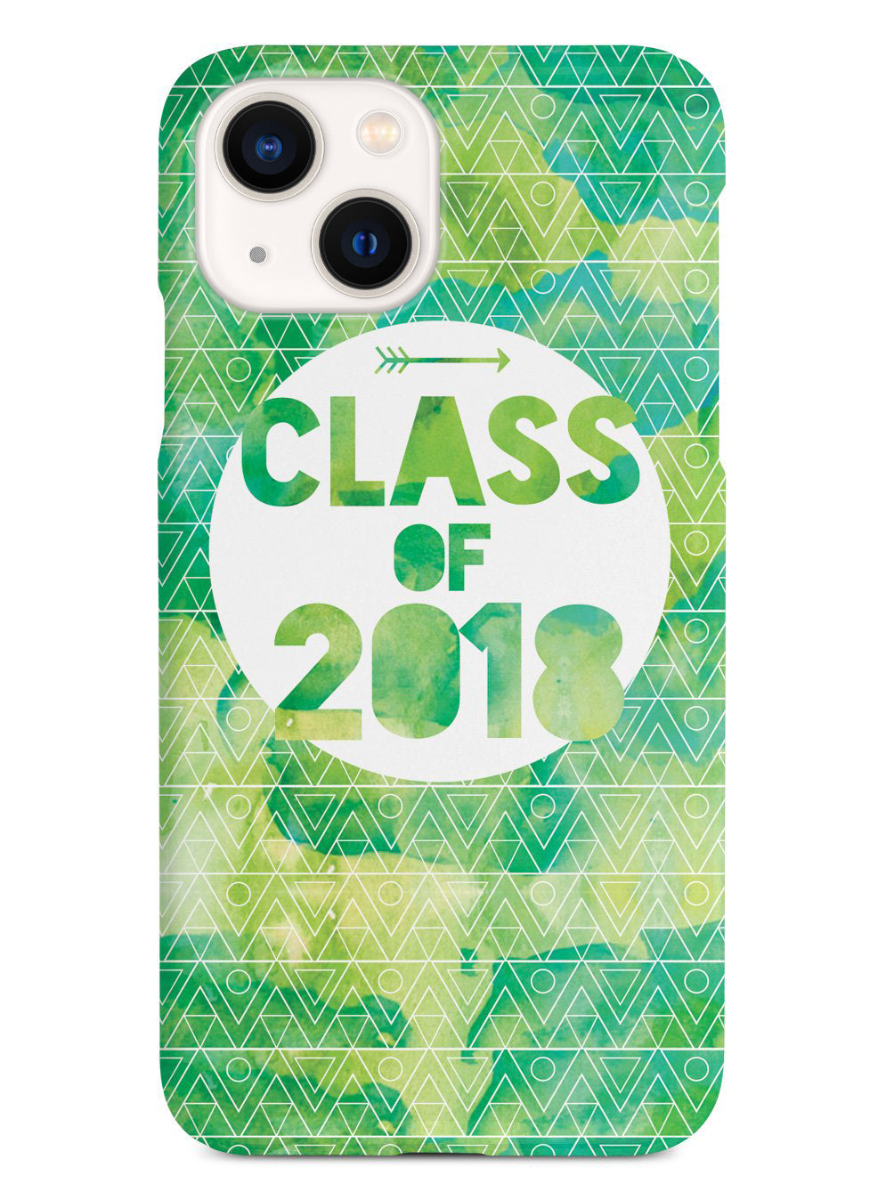 Class of 2018 - Green Watercolor Case