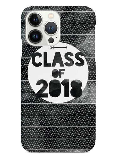 Class of 2018 - Black Watercolor Case