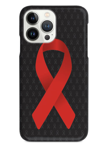 Red Awareness Ribbon - Black Case