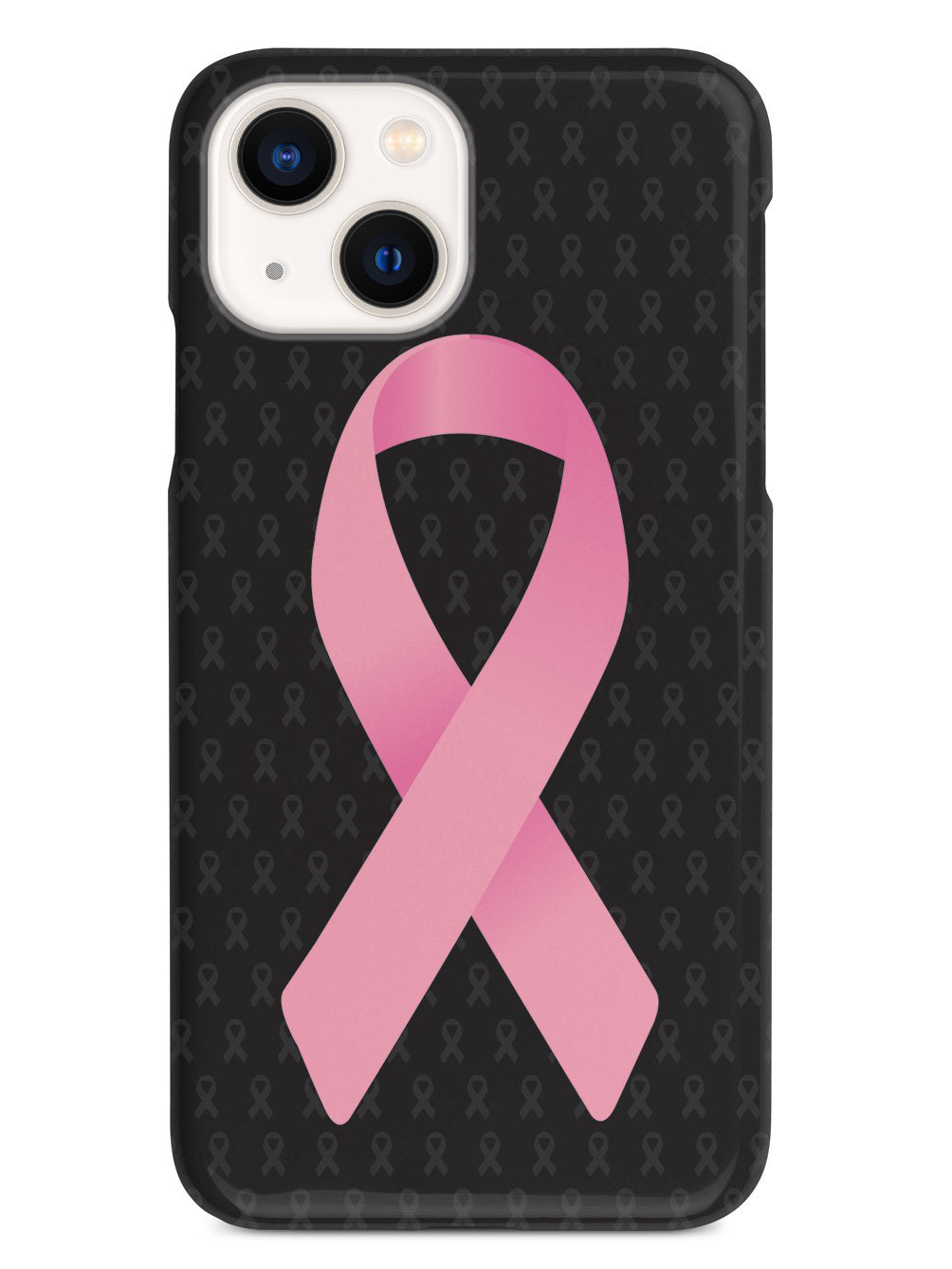 Pink Awareness Ribbon - Black Case
