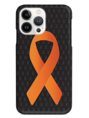 Orange Awareness Ribbon - Black Case
