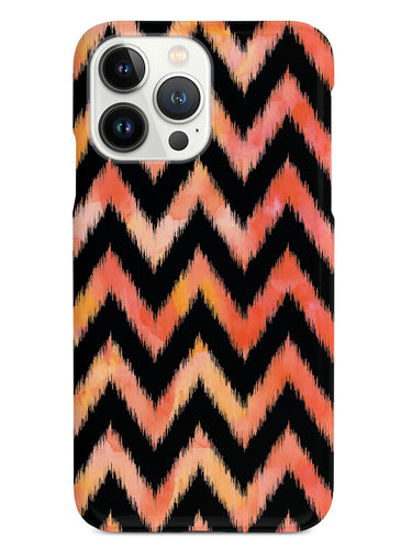Orange and Black Fuzzy Chevron Case