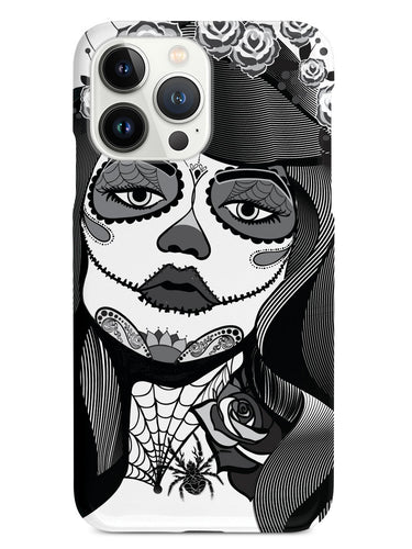 Sugar Skull Pin Up Girl - Black and White Case