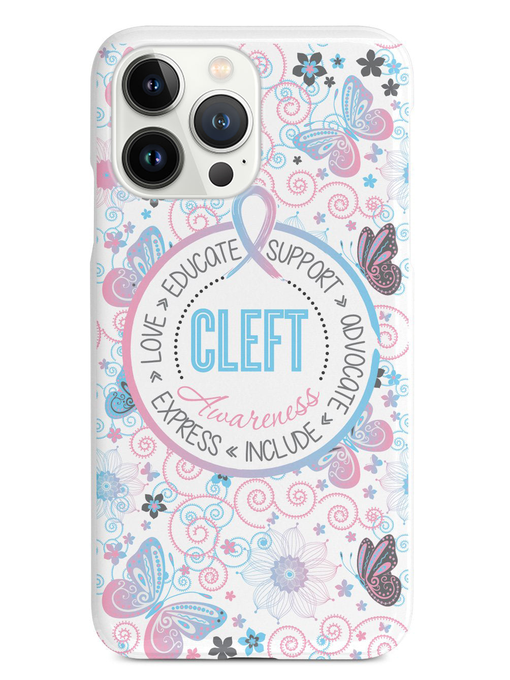 Cleft Awareness - Butterfly Pattern Case
