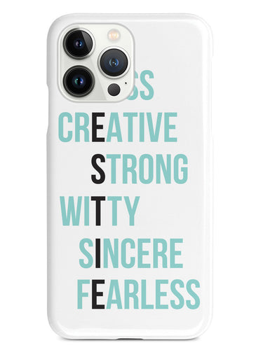 BESTIE - Teal on White Case