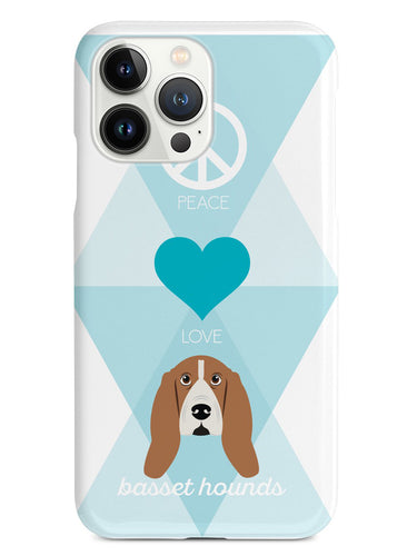 Peace, Love & Basset Hounds Case