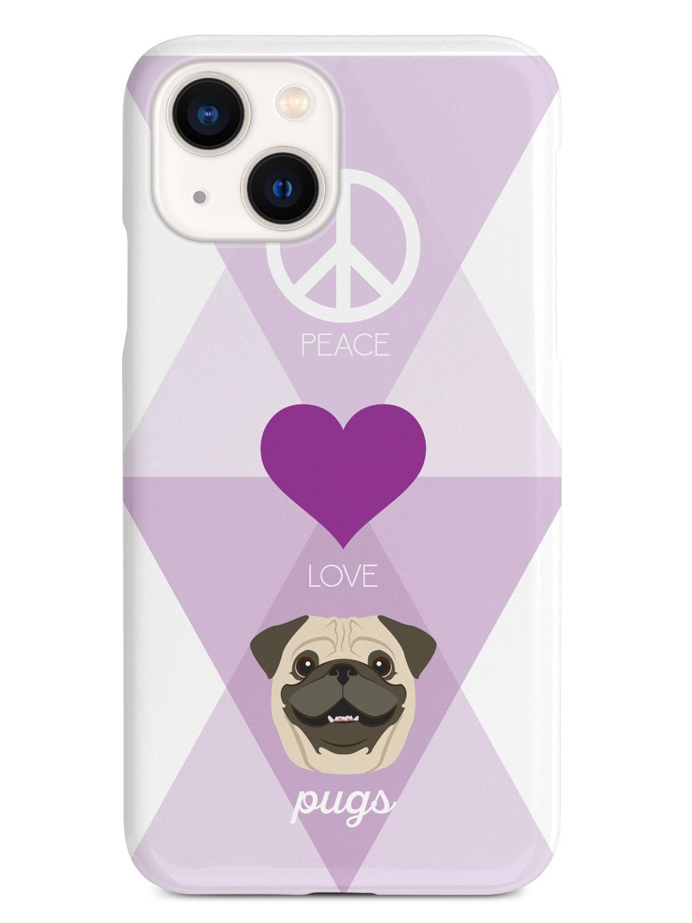 Peace, Love & Pugs Case