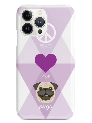 Peace, Love & Pugs Case