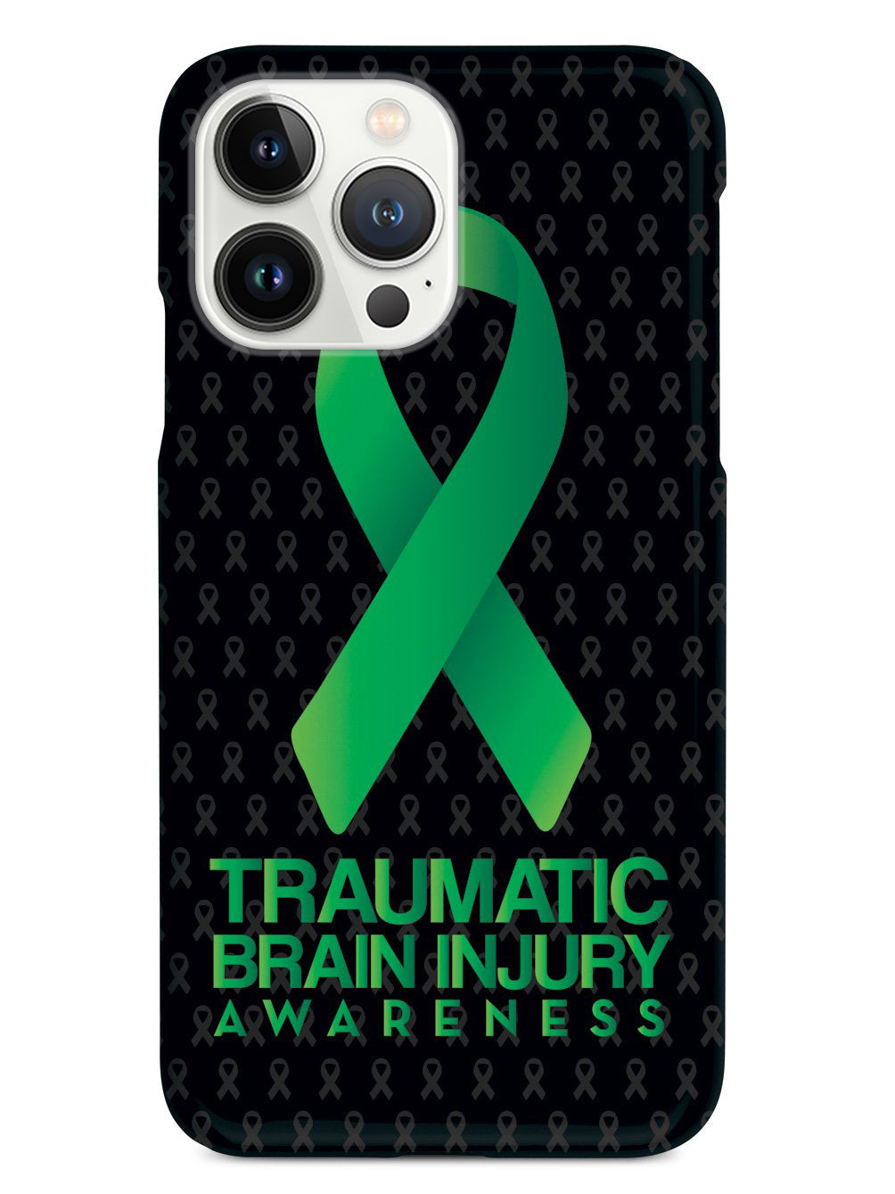 Traumatic Brain Injury - Awareness Ribbon - Black Case
