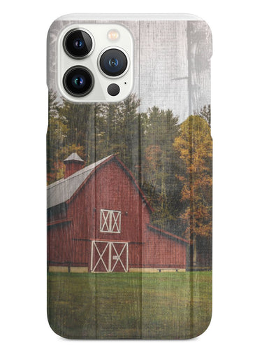 Textured Red Farm House Case