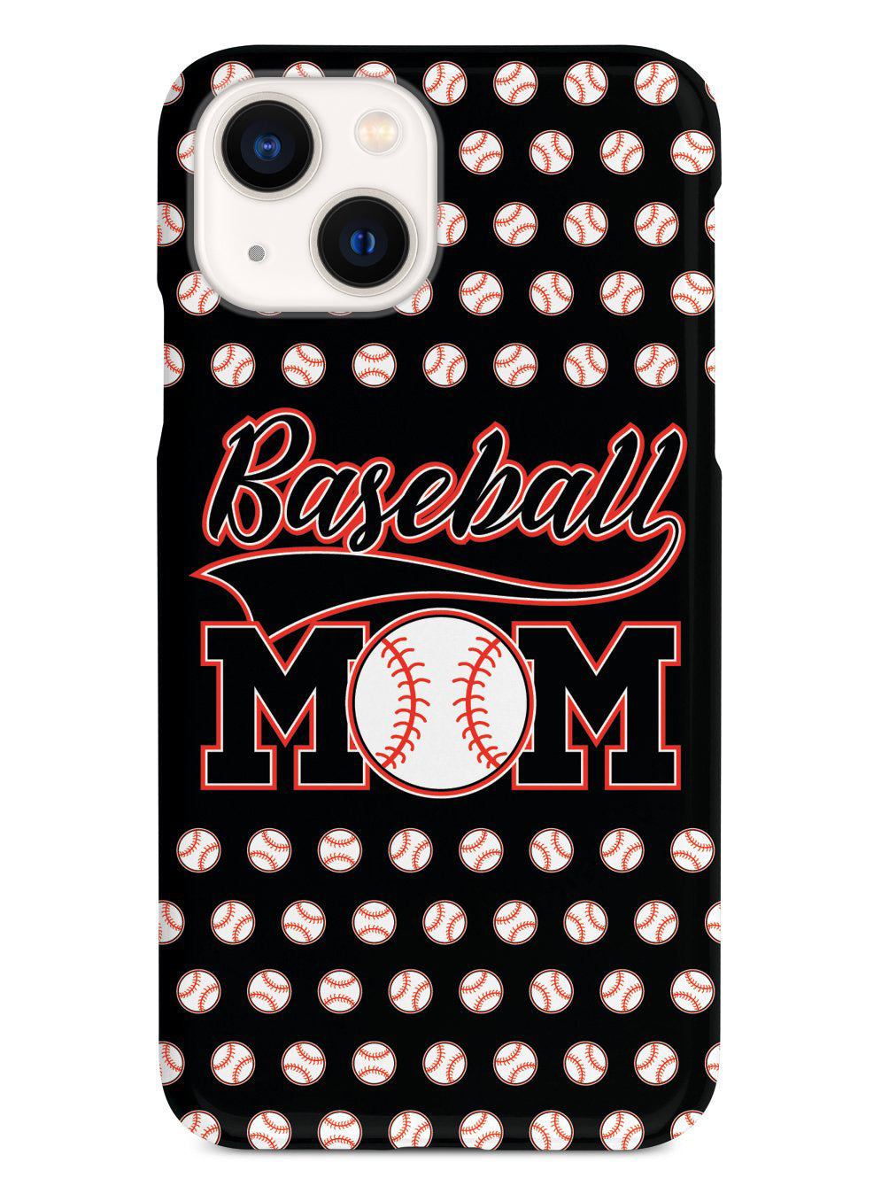 Baseball Mom - Black Baseball Pattern Case