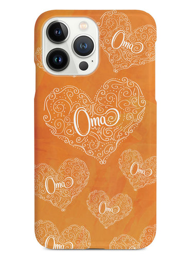 Oma Doodle Hearts - Orange Case