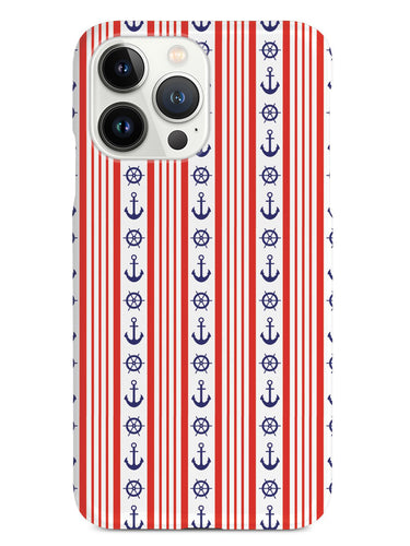 Anchors and Stripes - Red and Blue Case