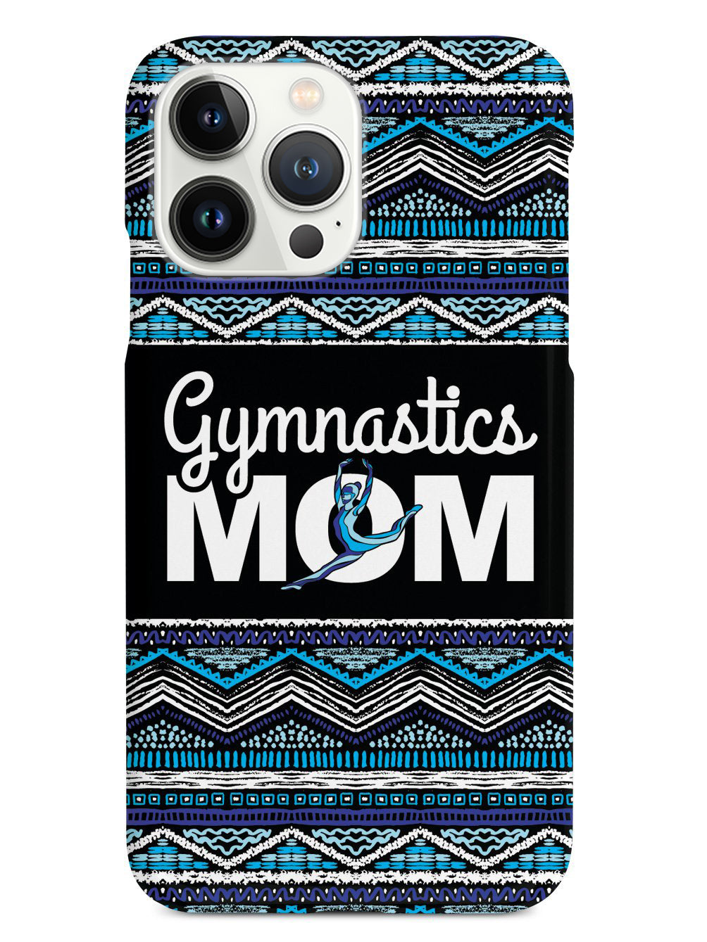 Blue Gymnastics Mom - Black Case