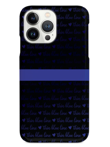 Thin Blue Line - Textured Background Case