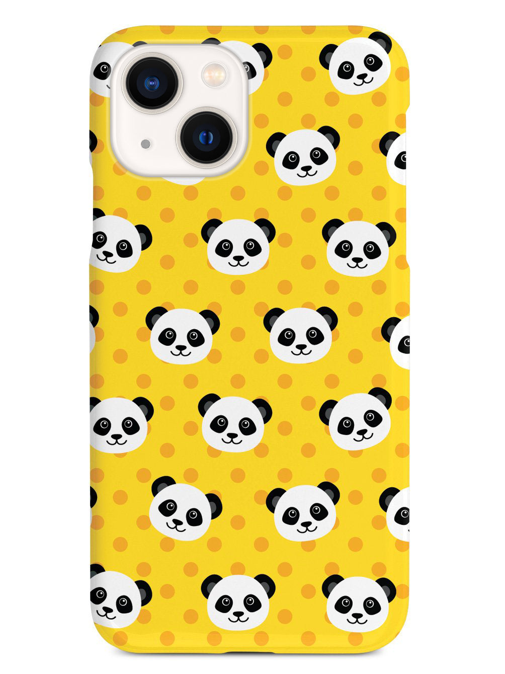 Cute Panda Pattern - Yellow Polka Dots Case