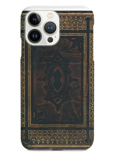Ancient Book Cover - Brown and Gold - White Case