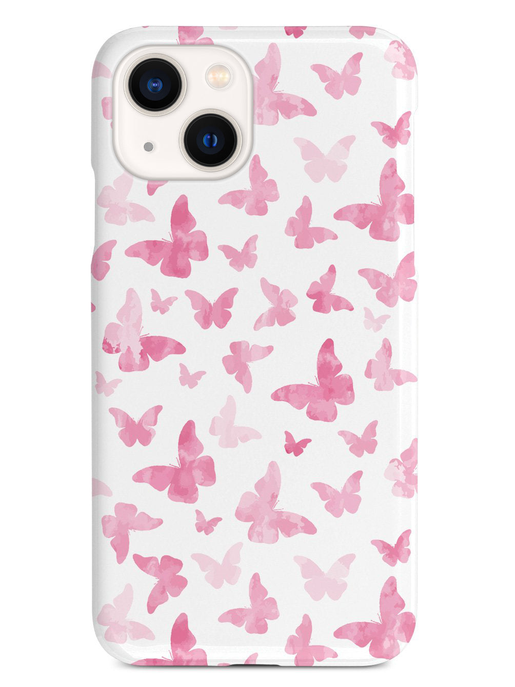 Pink Butterflies - White Case
