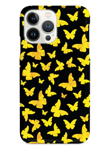 Yellow Butterflies - Black Case