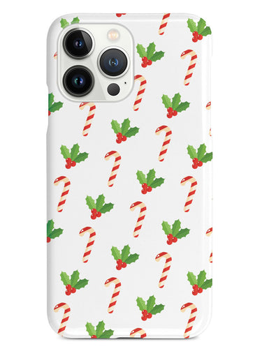 Christmas Candy Cane Pattern - White Case