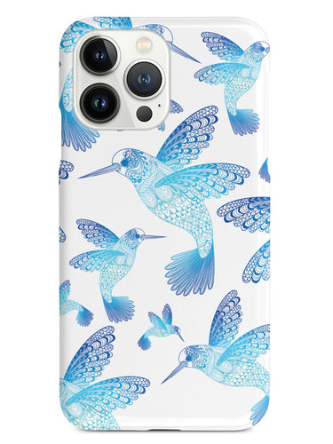 Zentangle Hummingbirds - Blue Case