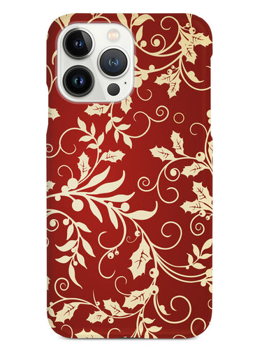 Elegant Christmas Leaves - White Case