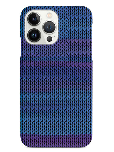 Shades of Blue Sweater Texture - Black Case
