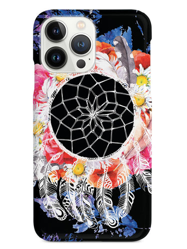 Floral Boho Style Dreamcatcher - Black Case