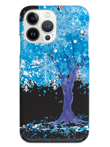 Winter Snowflakes Tree - Black Case