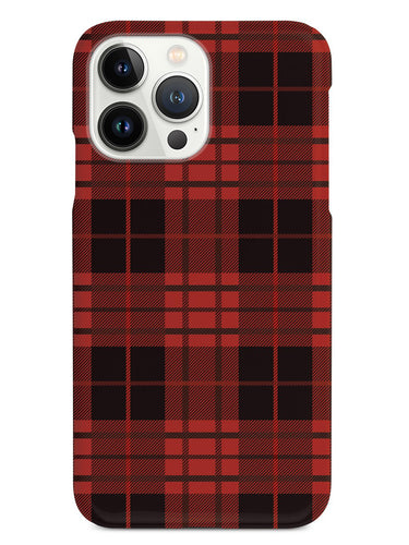 Red and Black Plaid - Black Case