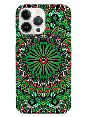 Christmas Mandala Design - Black Case