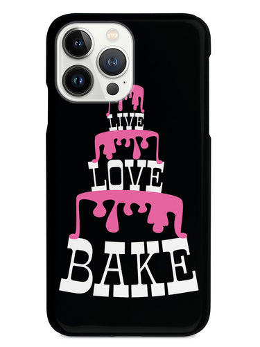 Live Love Bake  - Pink Cake Tower - Black Case