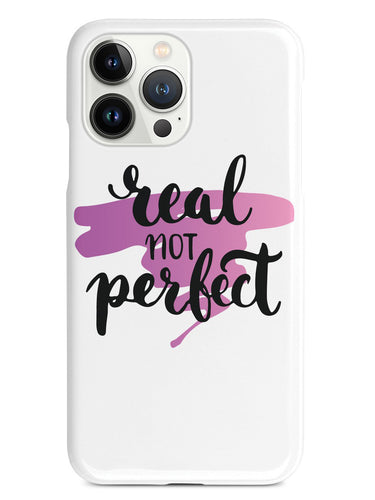 Real not Perfect - Pink Background - White Case