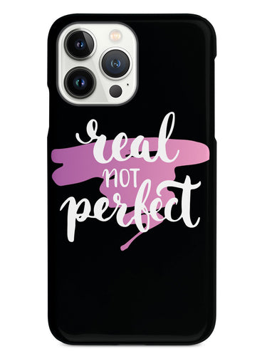 Real not Perfect - Pink Background - Black Case