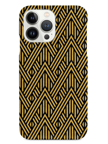 Geometric Gold Stripes - Black Case