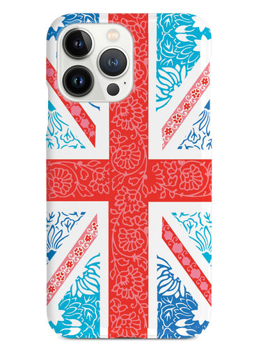 Cute Floral British Flag Case