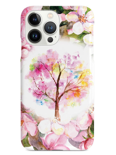 Colorful Spring Watercolor Tree - White Case