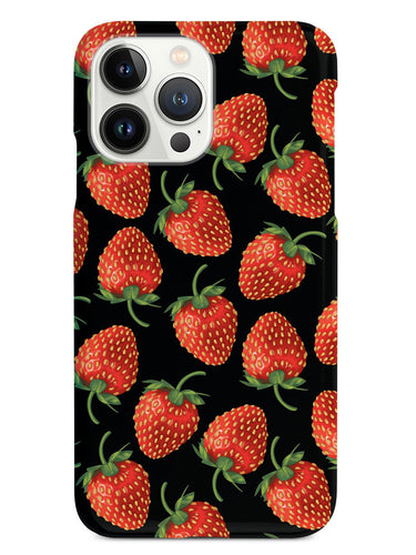 Strawberry Pattern - Black Case